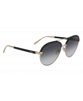 женские солнцезащитные очки S.FERRAGAMO  SF 229SL 786  Rose Gold/Black Leather