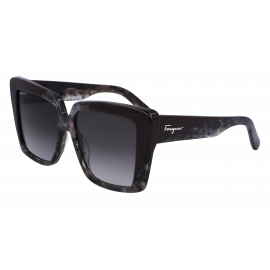 женские солнцезащитные очки S.FERRAGAMO  SF1060S - 021  GREY MARBLE/BORDEAUX