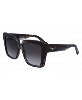 женские солнцезащитные очки S.FERRAGAMO  SF1060S - 021  GREY MARBLE/BORDEAUX