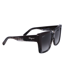 женские солнцезащитные очки S.FERRAGAMO  SF1060S - 021  GREY MARBLE/BORDEAUX