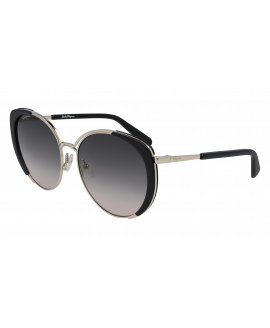 женские солнцезащитные очки S.FERRAGAMO  SF207S - Light Gold/Black 733