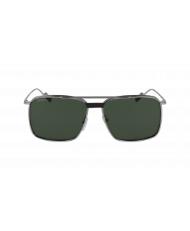 мужские солнцезащитные очки S.FERRAGAMO  SF221SL 067  GUNMETAL/BROWN LEATHER
