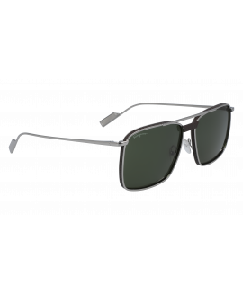 мужские солнцезащитные очки S.FERRAGAMO  SF221SL 067  GUNMETAL/BROWN LEATHER