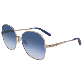 женские солнцезащитные очки S.FERRAGAMO  SF 242S Rose Gold/Blue Gradient 783