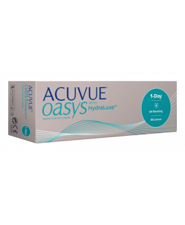 Контактные линзы Johnson & Johnson ACUVUE OASYS 1-DAY WITH HYDRALUXE диоптрия -1,25 на срок 1 день