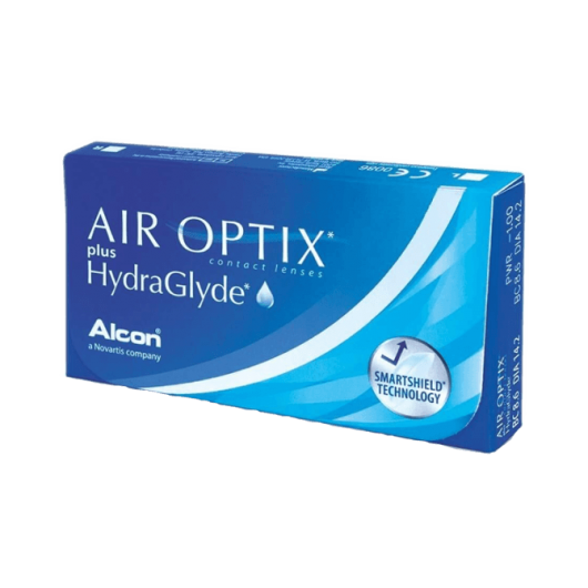 Контактные линзы Alcon AIR OPTIX ALCON AIR OTIX HYDRAGLYDE диоптрия +2,00 на срок 1 месяц